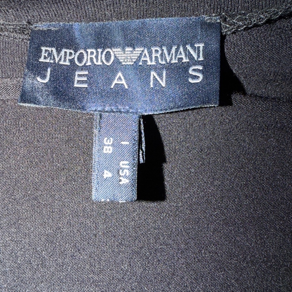 Emporio Armani Black and Bronze Sequin Blouse - Picture 8 of 9